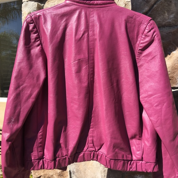 Small Pink Leather Jacket - Picture 2 of 7